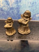 2 Thun Engelfiguren Messing Weihnachtsdeko Engel antik Figur
