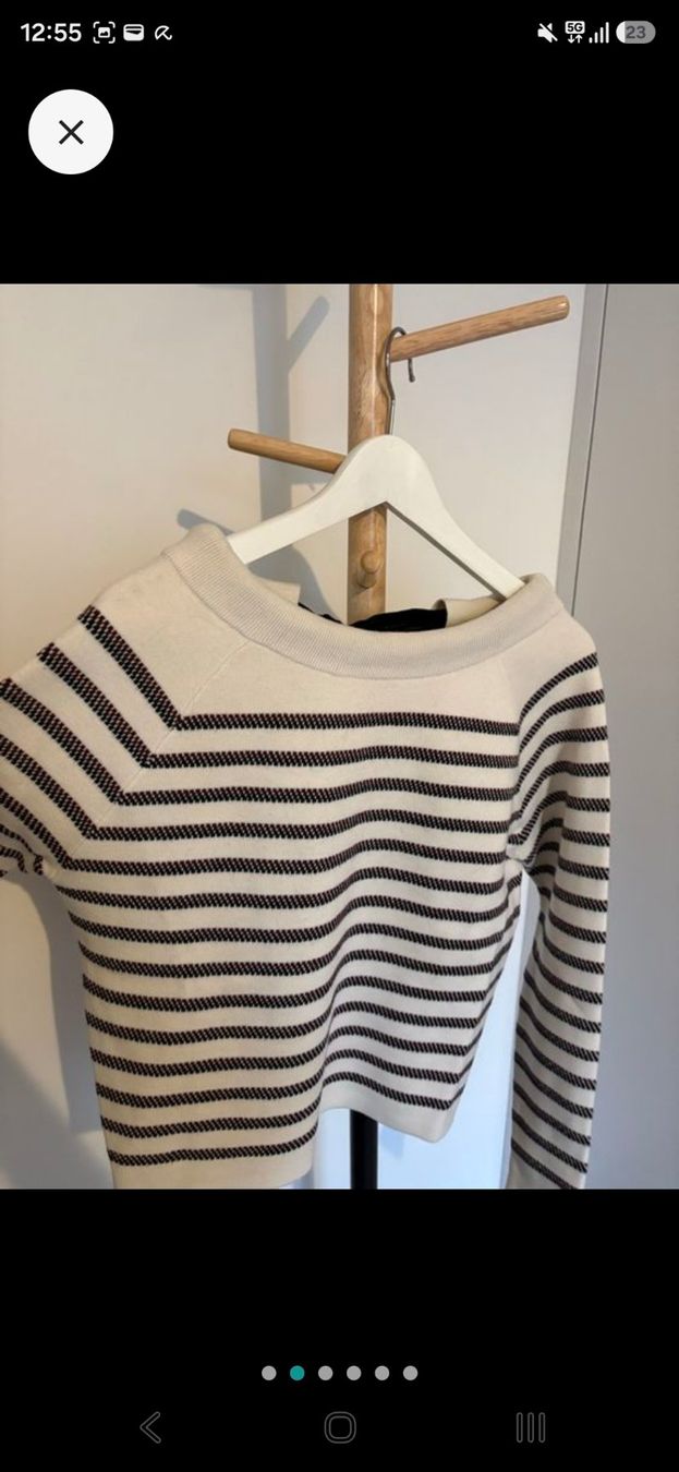 Maje Maglioni & Felpe: Maje Pullover gestreift Groesse 1/S mit Schleife – Usato da Zürich venduto da nara13 1