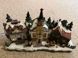 Weihnachtsdorf mit Beleuchtung