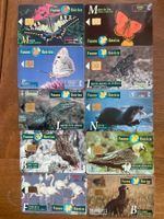 10 Telefonkarten Spanien Tiere