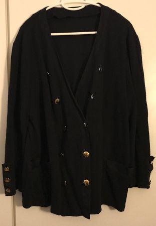 Jacke klassisch Blau Goldknöpfe Gr. 38