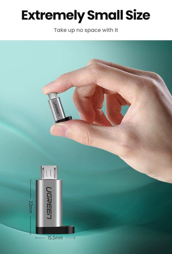 Ugreen Unità & Adattatore: Ugreen Micro USB zu Type C Adapter – Nuovo e nell'imballaggio originale da Romanshorn venduto da pfimex 6