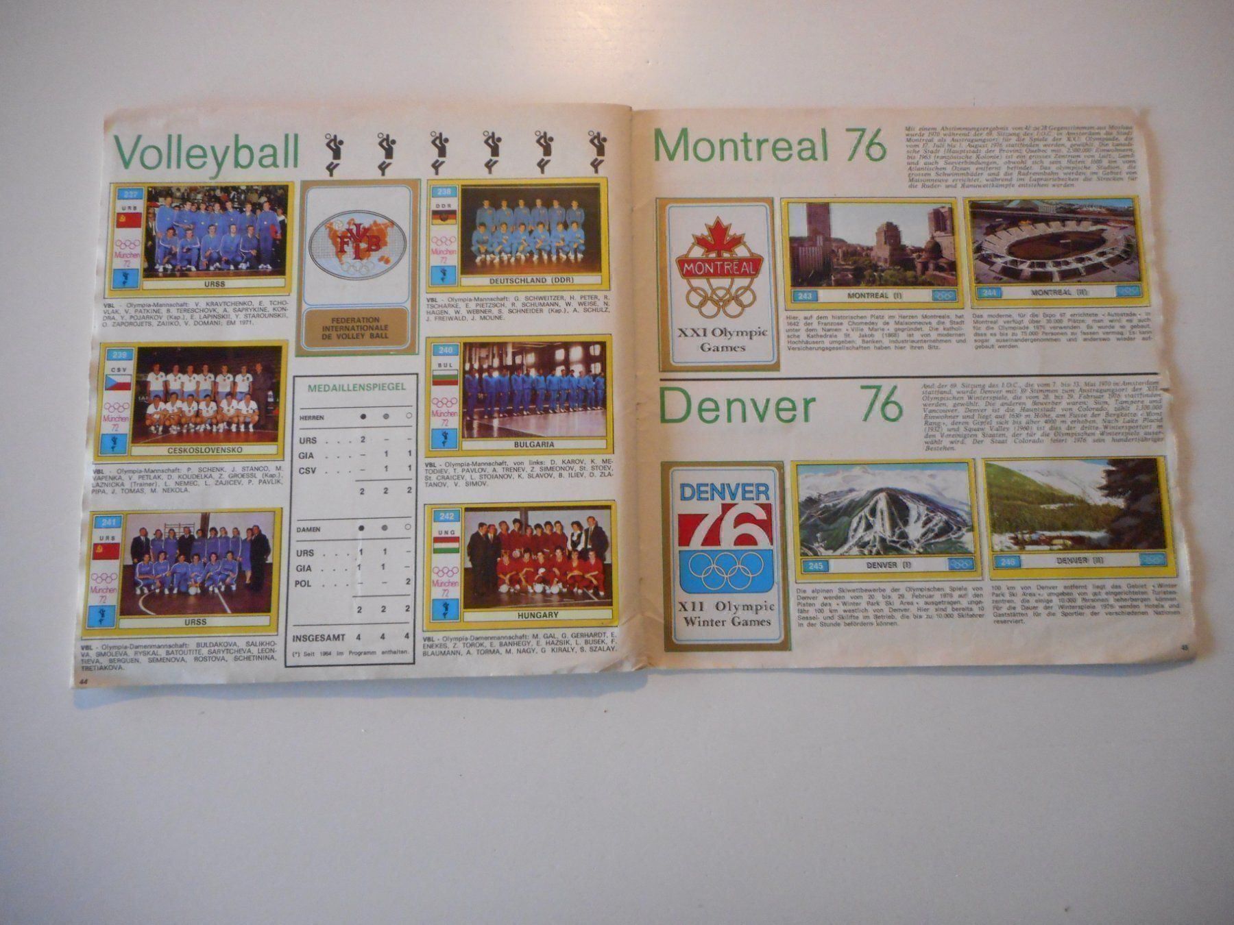 Panini Sammelbilder & Trading cards: Panini Album Olympiade München 1972/72 – Gebraucht aus Cham von Paniniworld 9