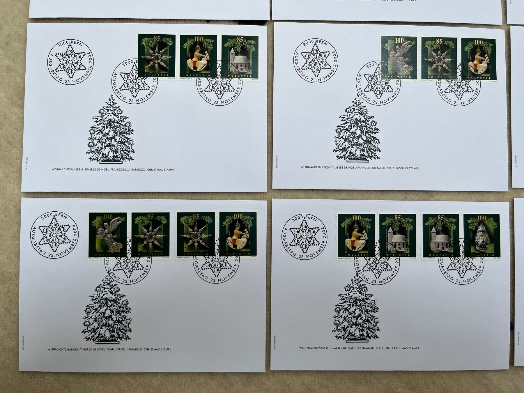 Tutti i francobolli: FDC Christbaumschmuck 2004 illustriert ohne Adresse – Nuovo e nell'imballaggio originale da Zürich venduto da Alain-Phila 4
