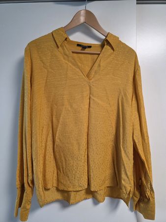 Blouse yellow comma size 44 excellent condition