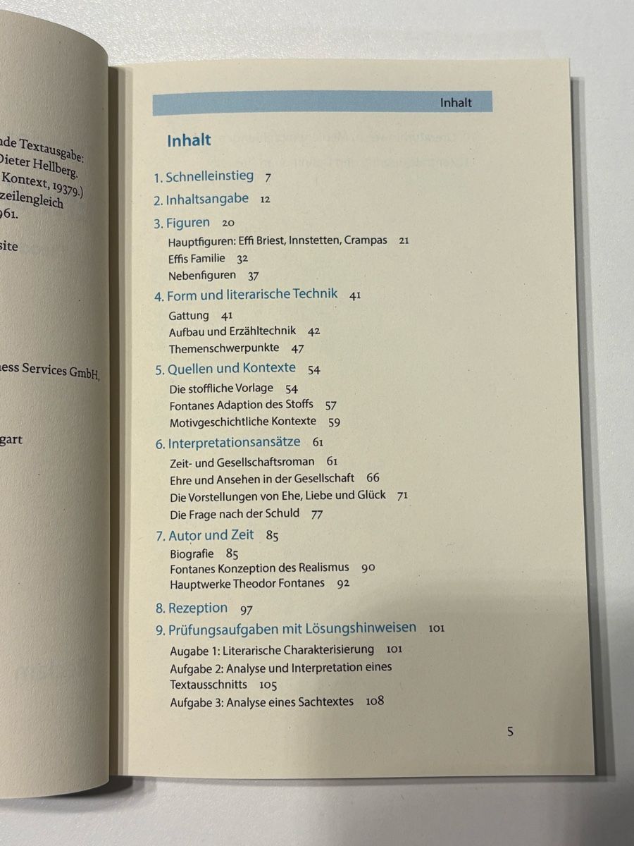 Libri: Effi Briest - Reclam Lektüreschlüssel XL – Nuovo (secondo la descrizione) da Zürich venduto da haj_cp28 2