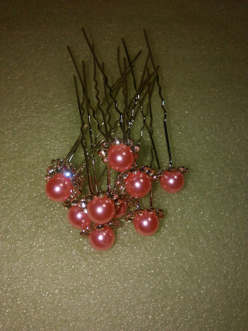 Accessori per capelli: haarschmuck,,,haarklips,,,roserot blumen – Nuovo (secondo la descrizione) da Basel venduto da bijoutrie_4 4