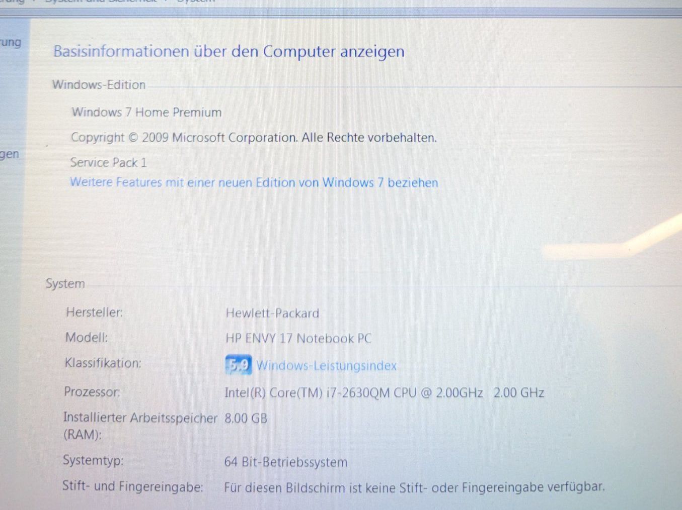 Hewlett Packard Portables: HP Envy 17'' – D'occasion à Samstagern par Gc8 2