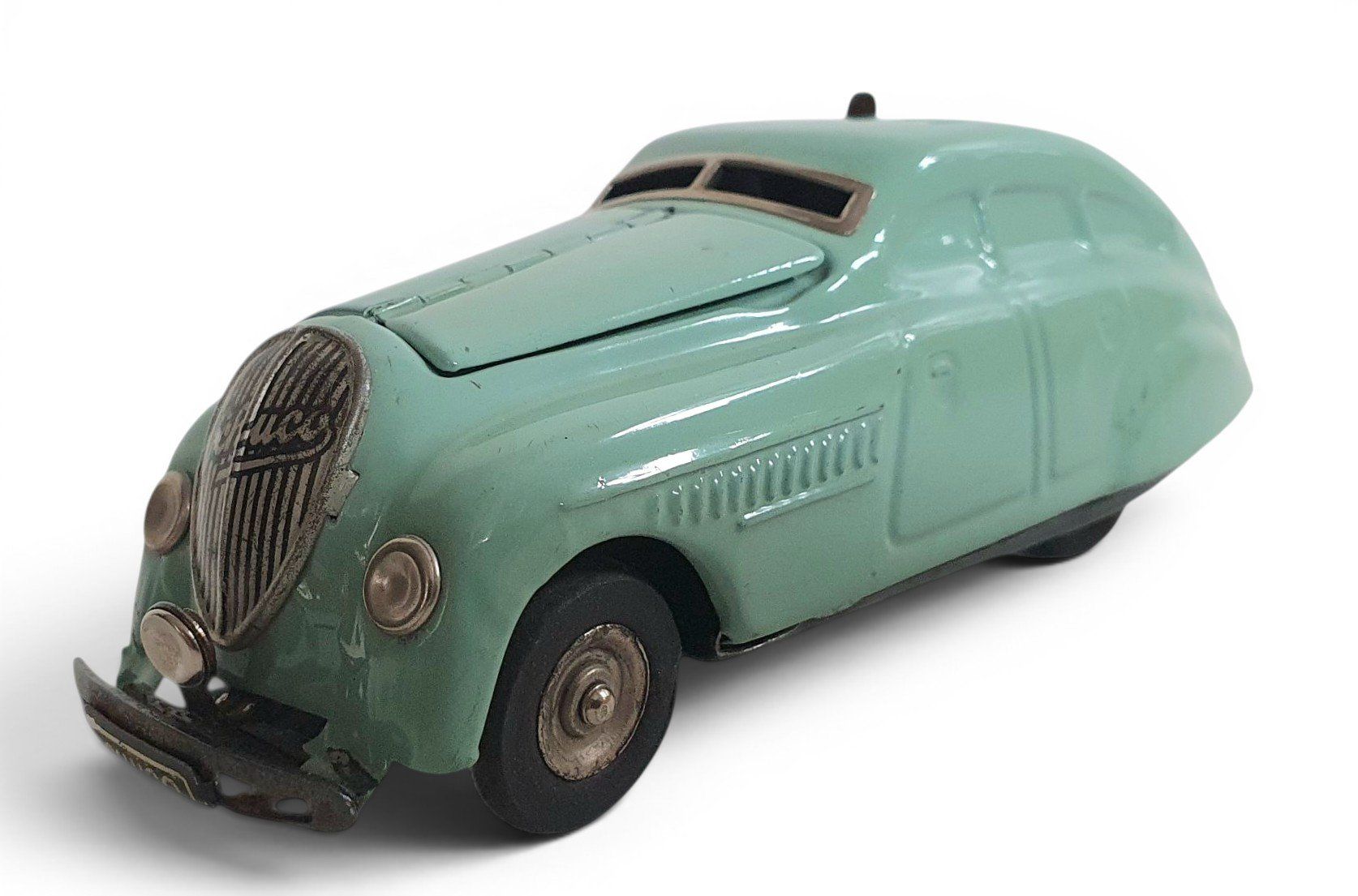 Schuco Giocattoli: Vorkriegs Schuco KOMMANDO-AUTO 2000 – Usato da Rickenbach b. Wil venduto da klassikmarkt.ch 1
