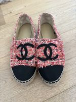 Chanel Espadrilles, Gr 37, Pink Tweed mit Quittung