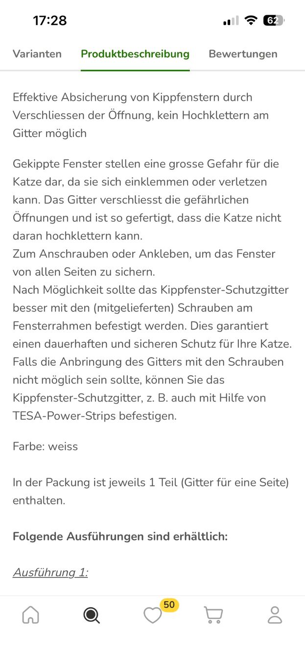 Gattaiole: 2x Kippfenster-Schutzgitter – Usato da Bern venduto da Dafi7 3