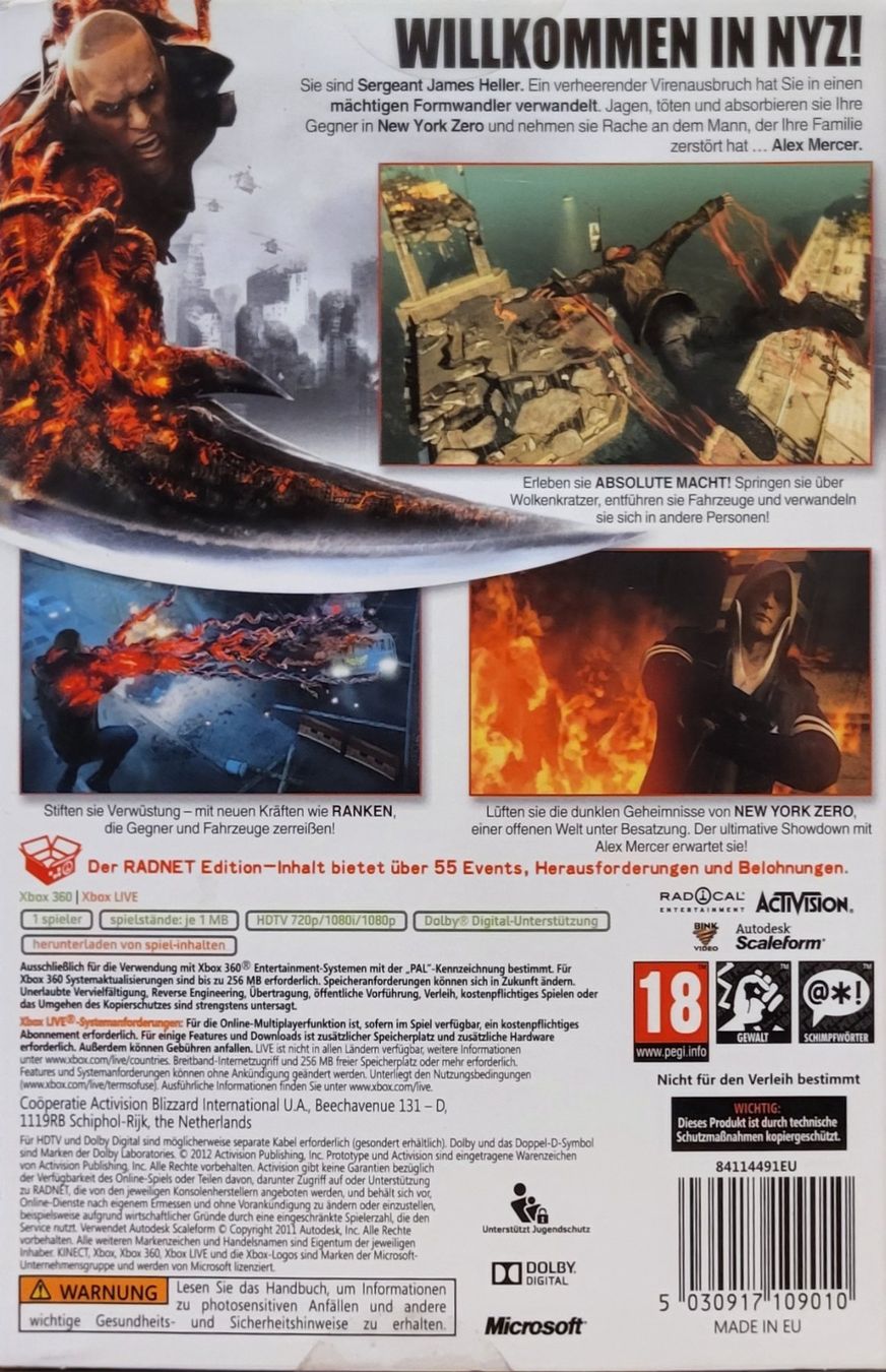 Microsoft Giochi: Xbox 360 – Prototype 2 (Originalverpackt) – Nuovo e nell'imballaggio originale da Münsingen venduto da Heroism2010 1