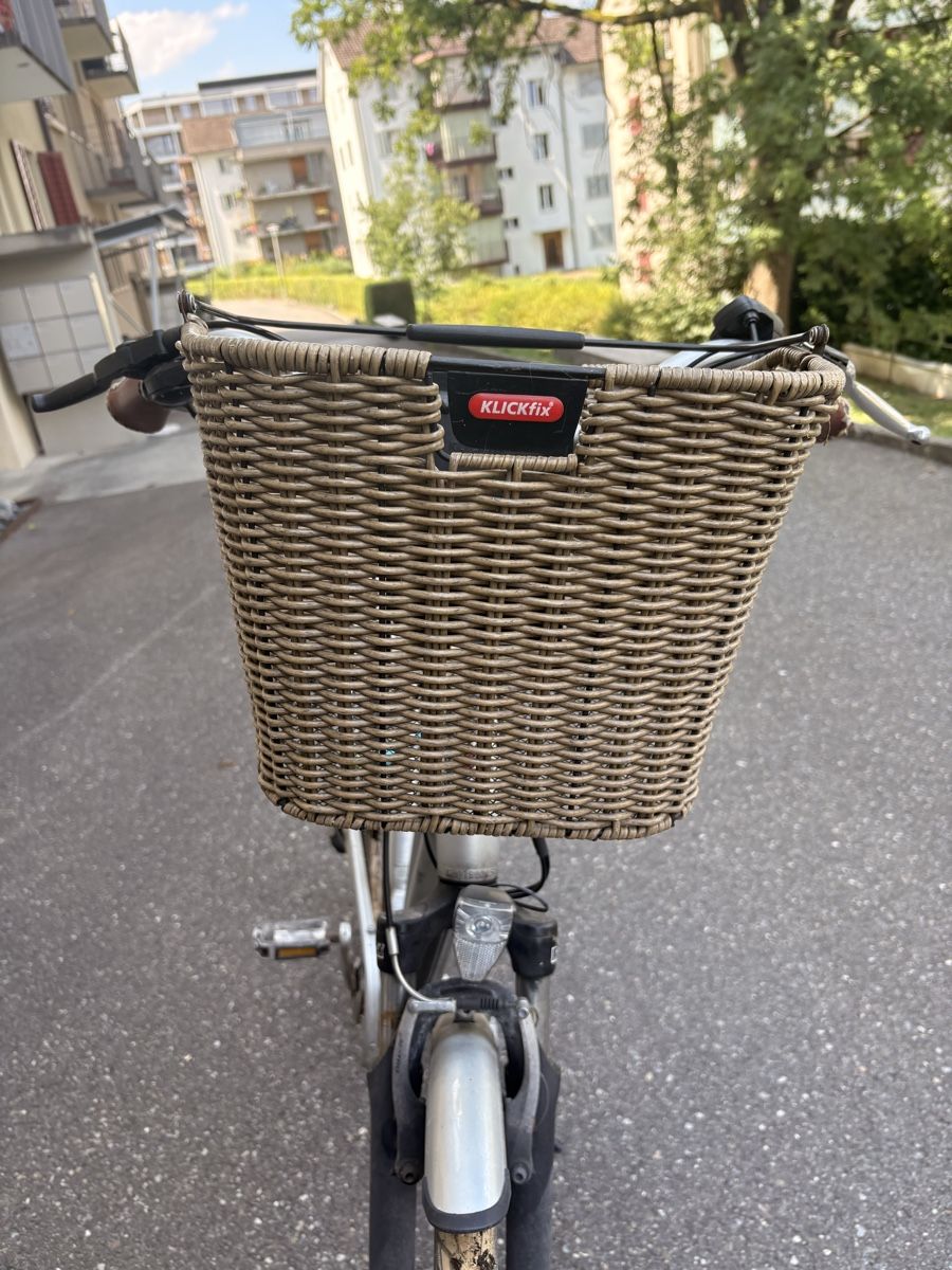 Sonstiges für Haushalt & Wohnen: Klickfix Fahrradkorb mit Halterung beige  – Gebraucht aus Luzern von ano_h2k2 2