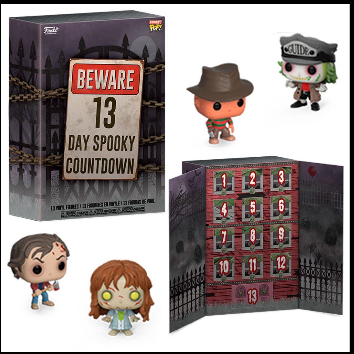 Funko Kalender: 13 Day Spooky Countdown Pocket POP! Adventskalender – Neu und originalverpackt aus Pratteln von Dollshop