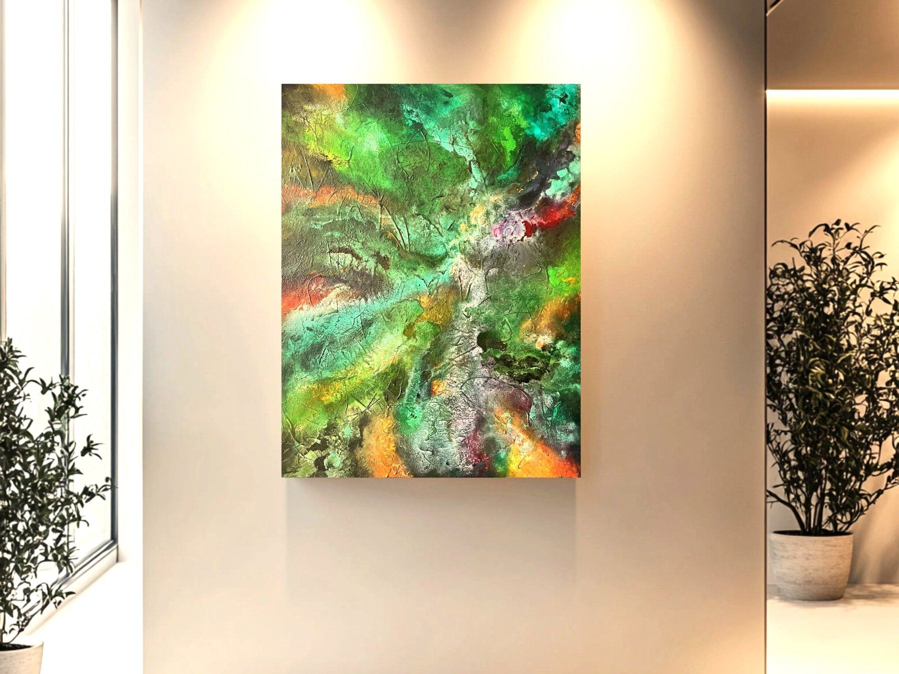 Dipinti: Andrea Scacciotti - Malerei auf Leinwand - Material abstrakt – Usato da Ponte Tresa venduto da 11GalleriaAlterEgo11 3