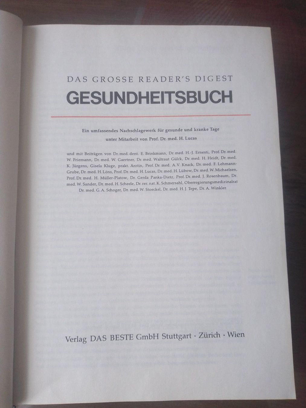 Libri: Das grosse Readers Digest Gesundheitsbuc – Usato da Bassersdorf venduto da elm_f9sw 1