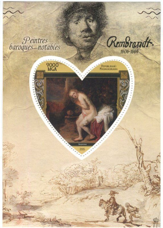 Tous les timbres: Block "Malerei. Rembrandt". Madagaskar – Neuf avec emballage d'origine à Basel par Butsch5