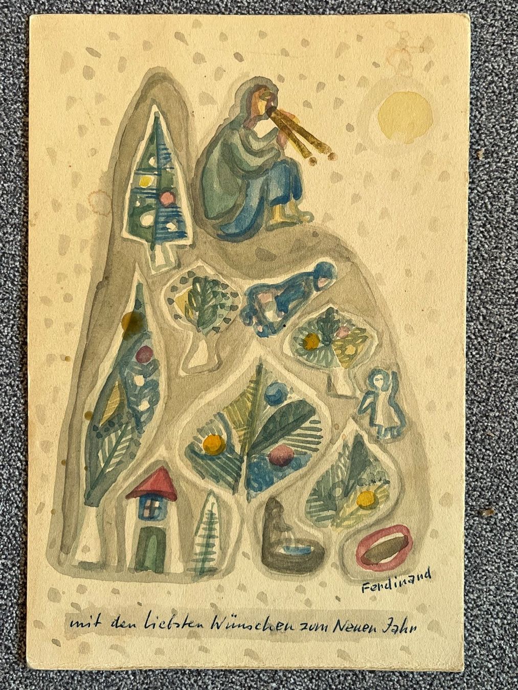 Dipinti: Edwin Ferdinand Grosshardt (schweizerisch, 1901-1960) – Usato da Basel venduto da Kaffee_und_Kunst