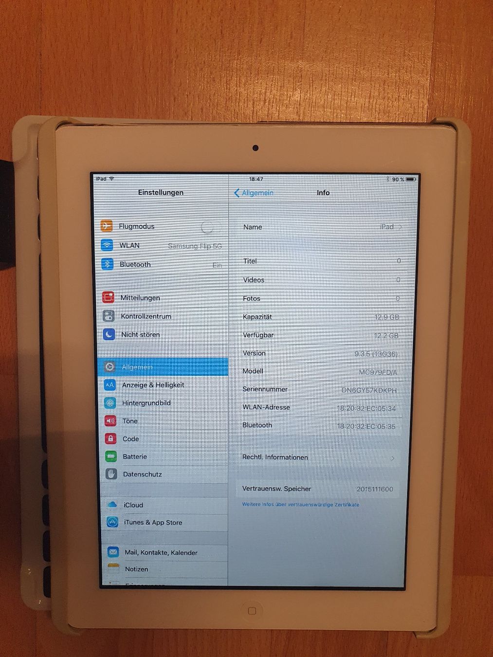 Tablettes PC: iPad Model MC979FD/A – D'occasion à Gossau SG par lupo-3l-tdi 5
