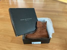 Pons Quintana Wildleder Stiefelette Gr 40, braun, ungetragen