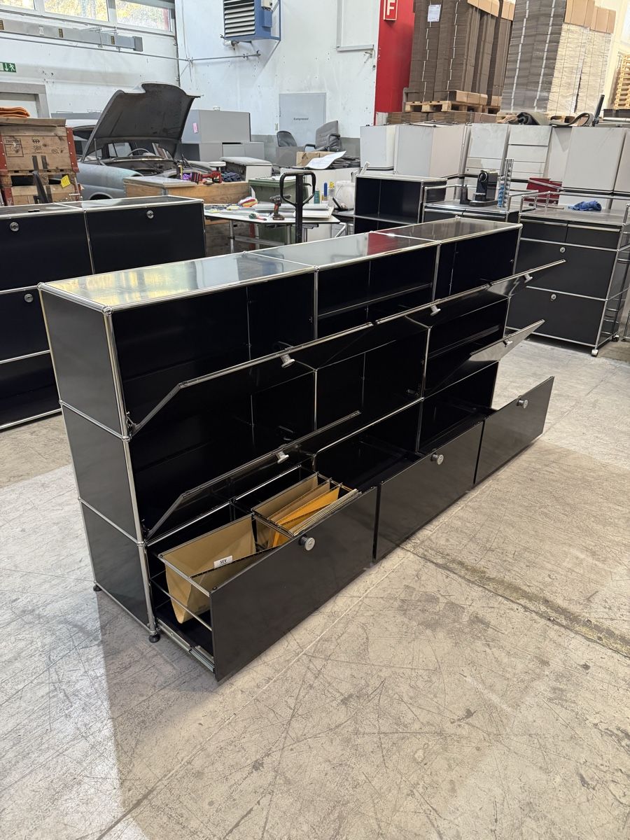 USM Regale: USM Haller Sideboard 3x3 Graphitschwarz Q2 – Gebraucht aus Balsthal von Designhaus.Schmitt 3