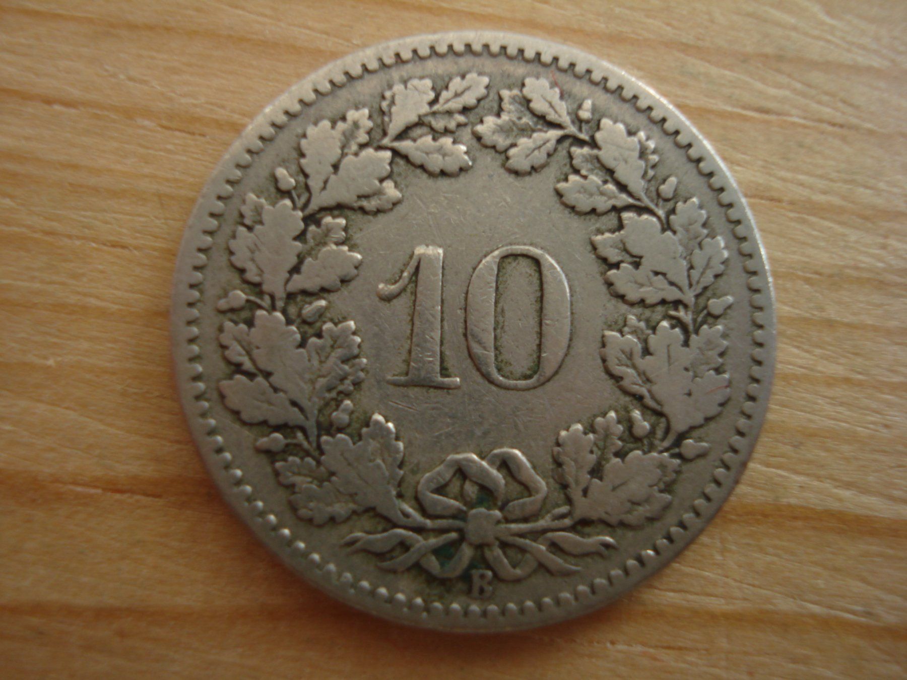 Alle Münzen: (S1) 10 Rappen 1897 – Gebraucht aus Erlach von Net-Coins 1