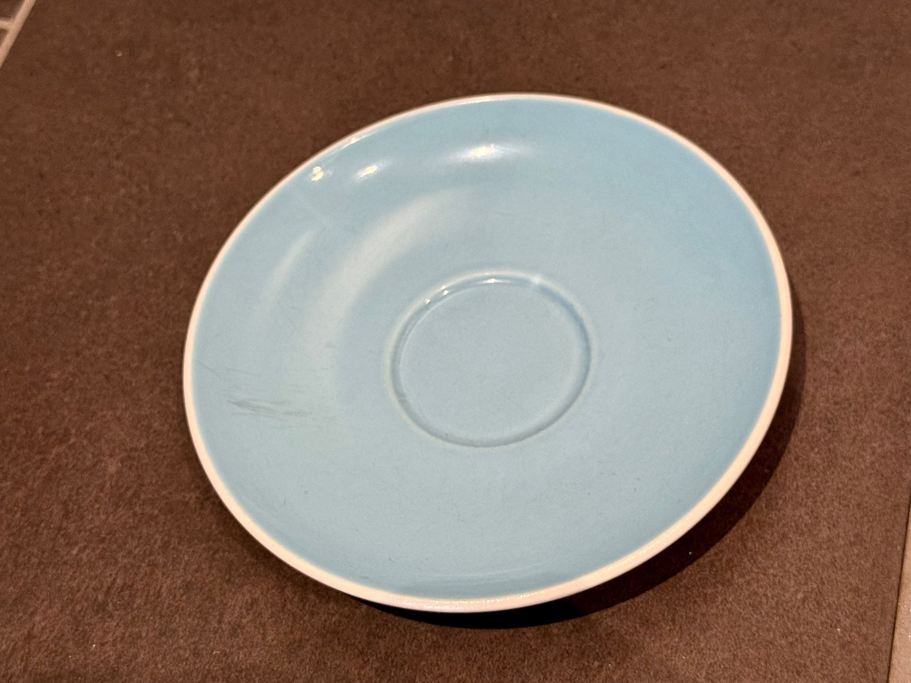 Rössler Teller: Rössler Unterteller Tasse blau hellblau alt vintage – Gebraucht aus Rothrist von Fondgruebe 2