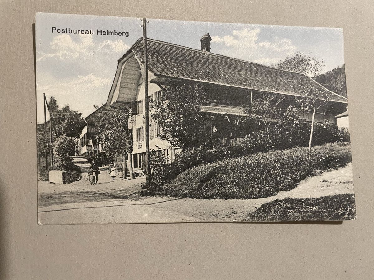 Cartoline postali: Postkarte Postbureau Heimberg Ansichtskarte alt – Usato da Zollikofen venduto da zollo2