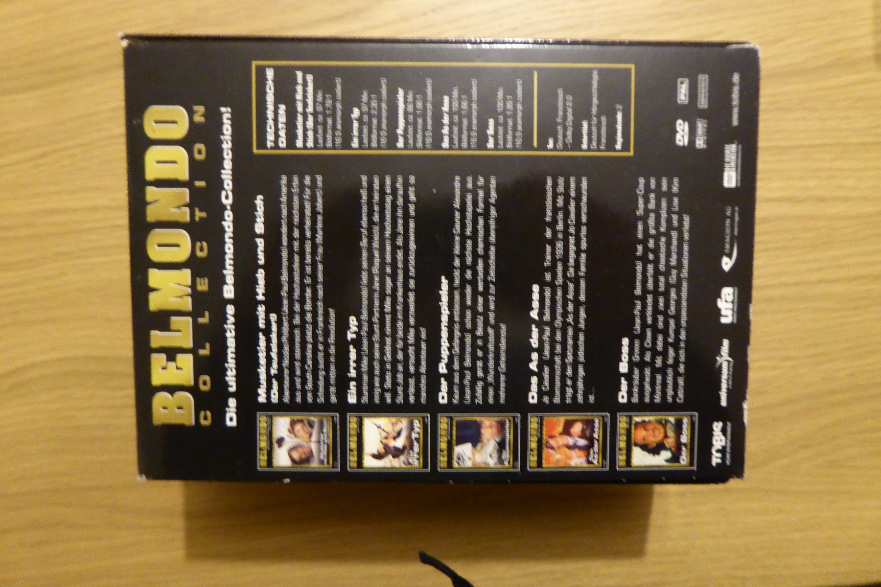 Tutti i DVDs: 5xDVD Belmondo Box Collection – Usato da Allschwil venduto da Summelsarium 2