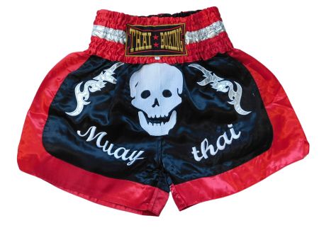 Unisex Muay Thai Shorts Hose M-3XL MMA Boxen Totenkopf 018