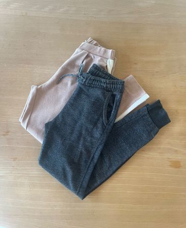Lot de 2 pantalons de jogging (rose pâle & gris)