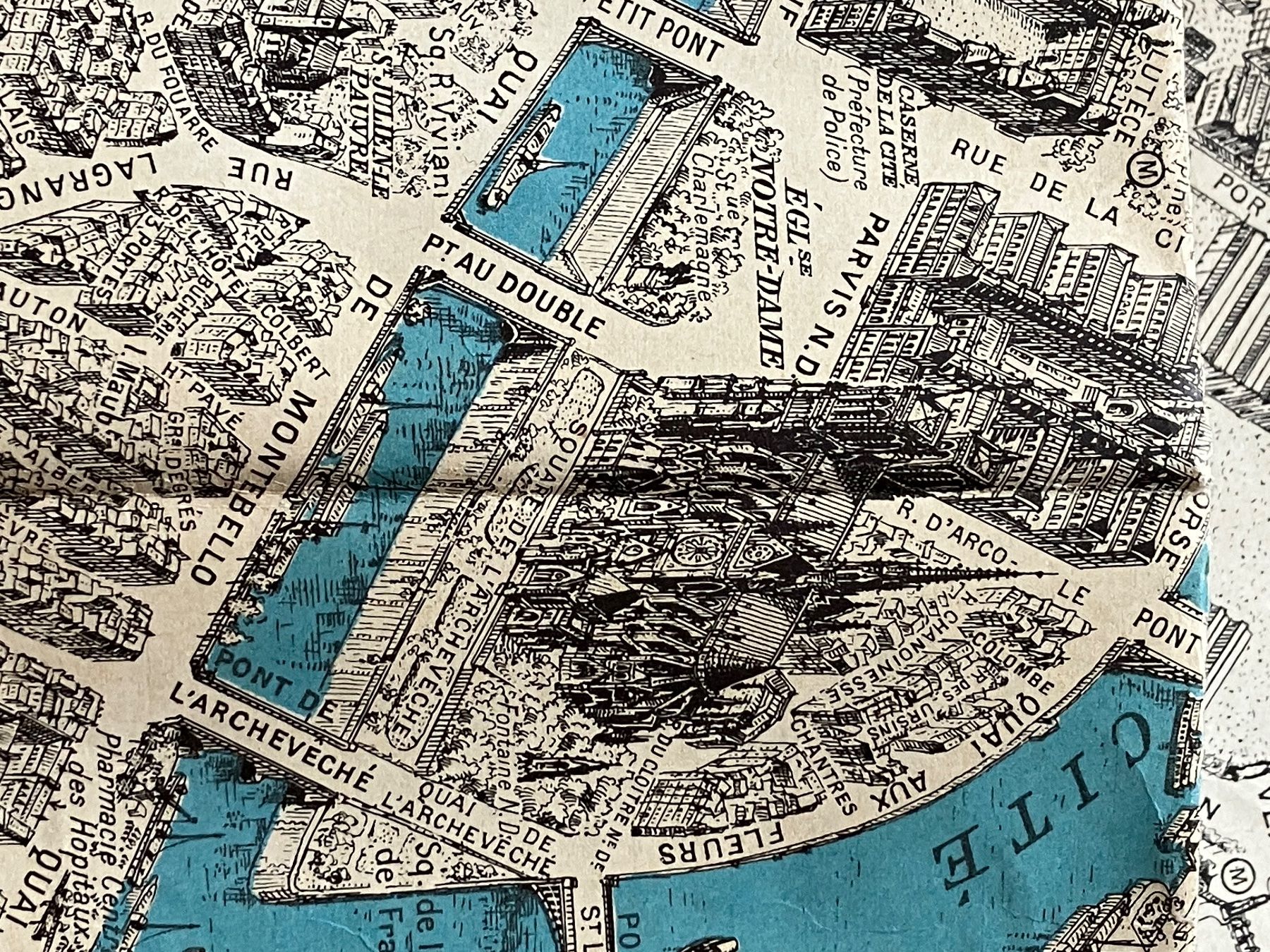 Cartine & Atlanti: Plan de Paris 1953 Stadtplan Zweiteilig – Nuovo e nell'imballaggio originale da Basel venduto da papageientulpe 2