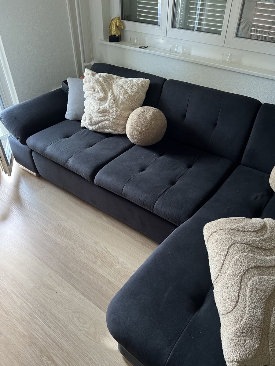 Divani: Schwarzes Ecksofa 2,80m x 1,60m – Usato da Rüti ZH venduto da bru_8t7l 1