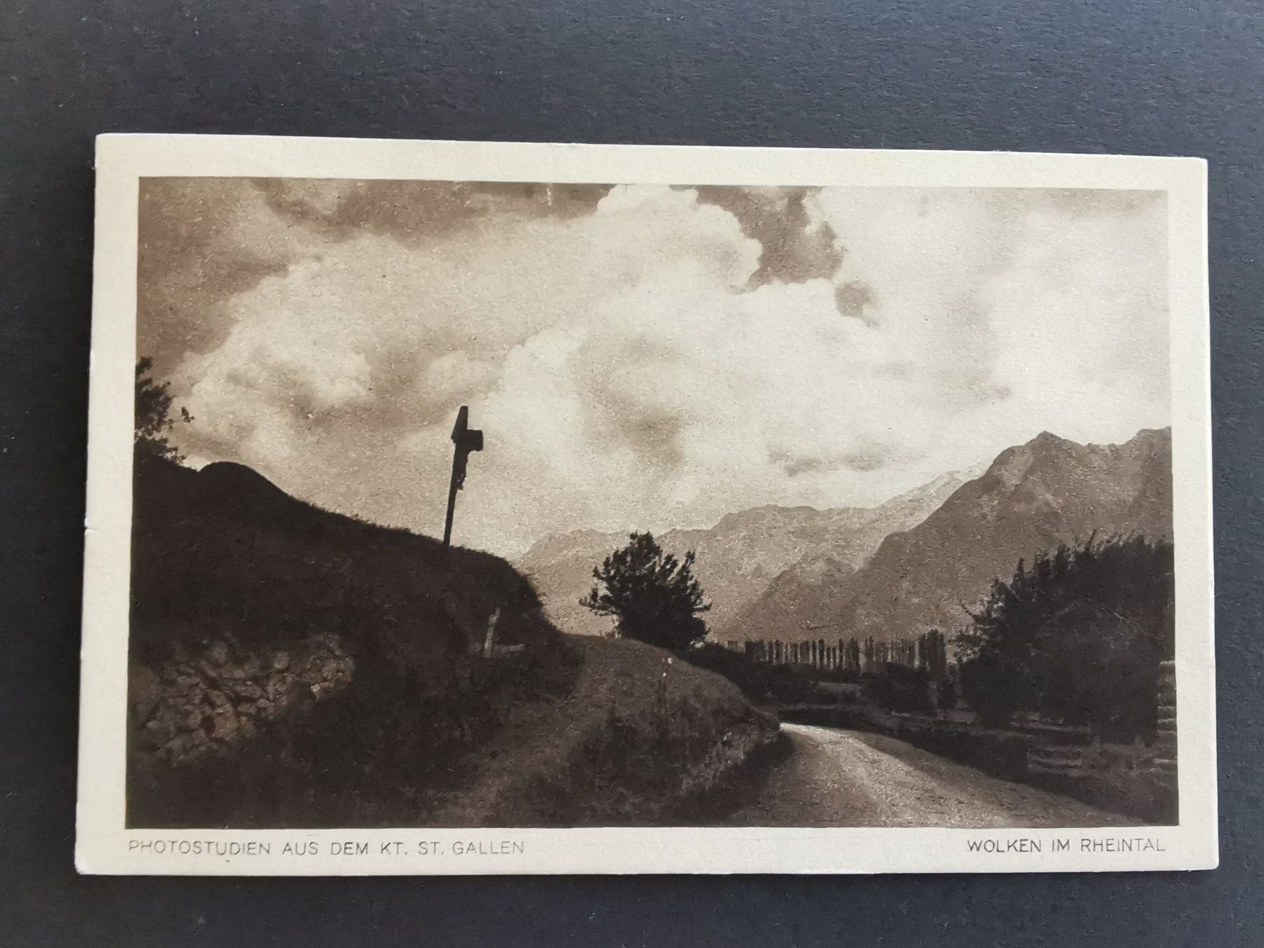 Cartoline postali: Ansichtskarte  Rheintal  Oberland  Mels  1913  Landschaft – Usato da Rheineck venduto da kat_7gld