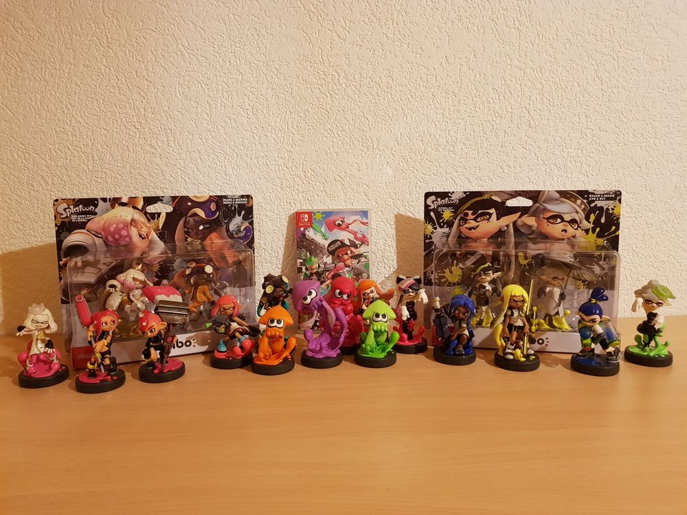 19x Splatoon amiibo inkl. Splatoon 2 /Switch (Gebraucht) in ...
