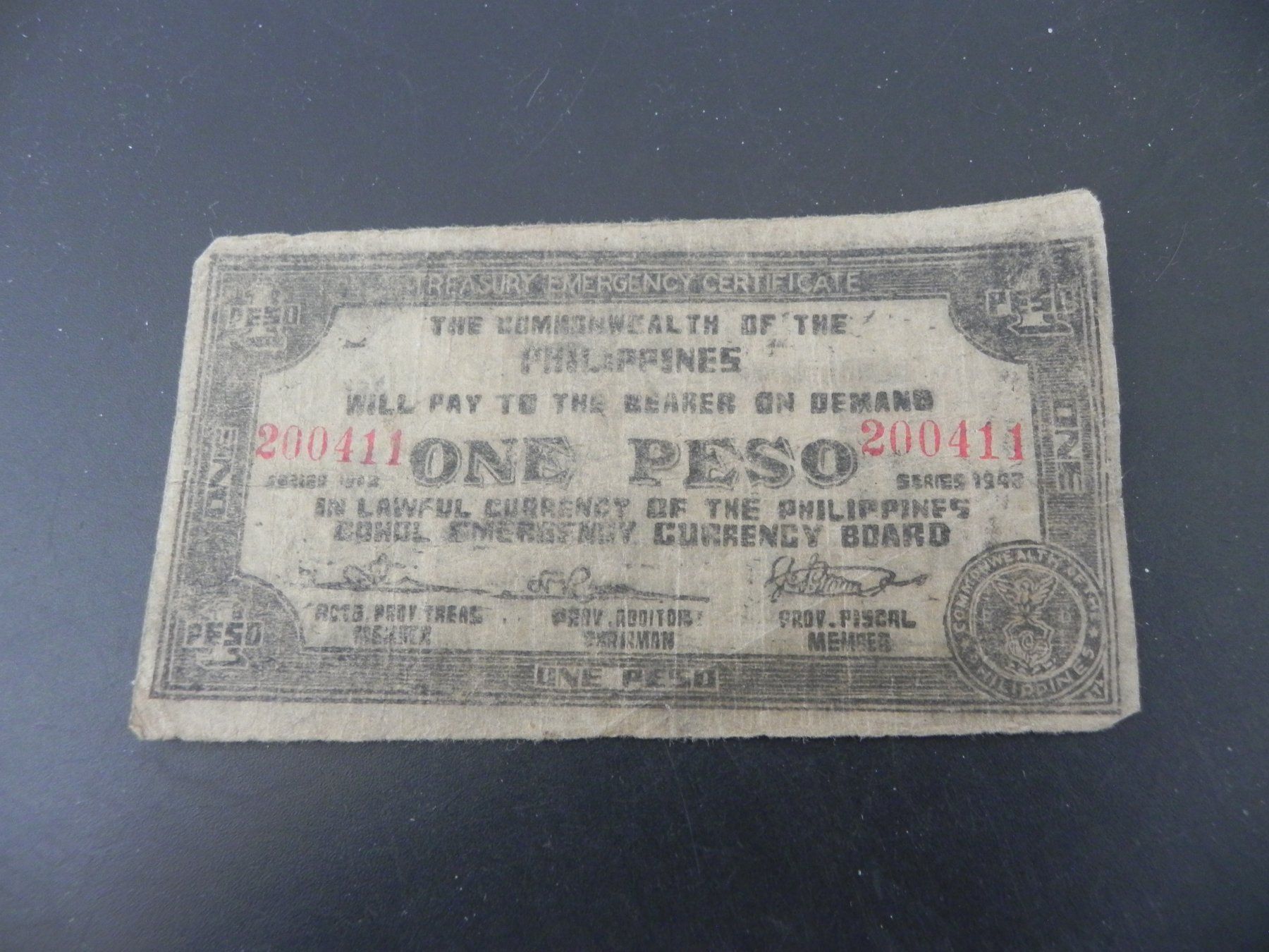 Banconote: Banknote Philippinen 1 Peso 1943 – Usato da Biel/Bienne venduto da Gogolozi 1