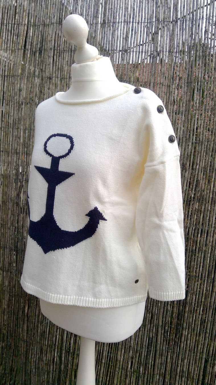 H&M Maglioni & Felpe: Pullover écru motif ANCRE marque L.O.G.G., taille S – Nuovo (secondo la descrizione) da Agiez venduto da chouchanelle 2