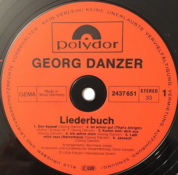 Dischi in vinile: Georg Danzer - Liederbuch (2 LP's) – Usato da Grüningen venduto da azulgrisvinyl 3