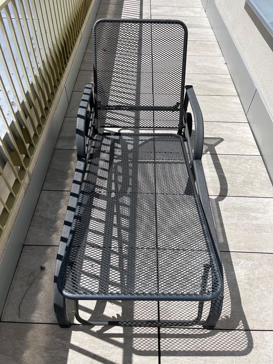 2x Gartenliege RollLiege Wetterfest Metall Grau Kaufen auf Ricardo