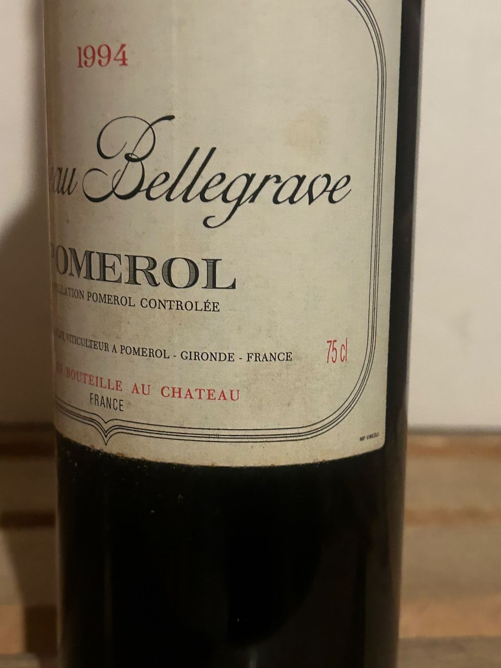 Vino: Château Bellegrave 1994 POMEROL – Nuovo (secondo la descrizione) da Roche VD venduto da avediscipule 3