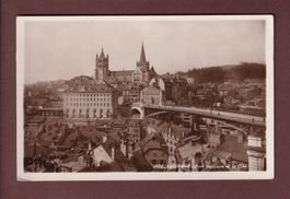 LAUSANNE - Pont Bessières et Cathédrale - 1928