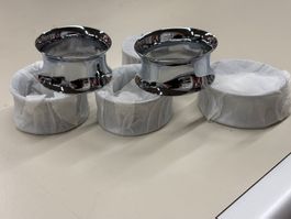 6 neue Serviettenringe aus Metall