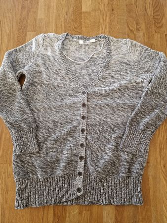 Strickjacke bpc collection grau meliert Grösse 44/46