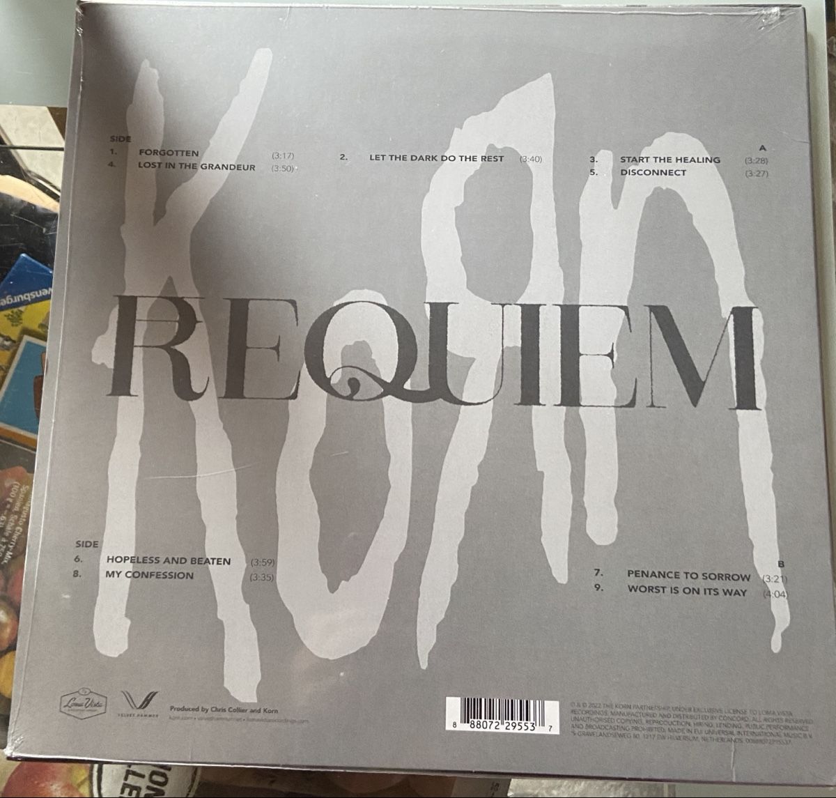 Dischi in vinile: Korn - Requiem - Vinyl - Neu & Versiegelt! – Nuovo e nell'imballaggio originale da Sirnach venduto da SpeedyGT