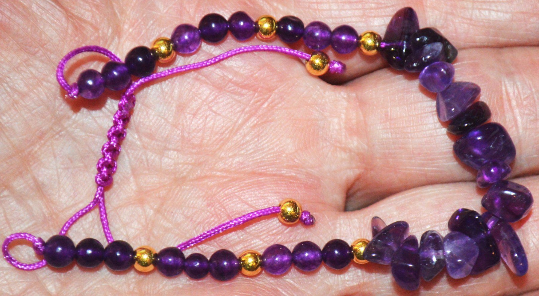 Armbänder & -reifen: Armband K-140 – Amethyst – Einstellbar – Neu und originalverpackt aus Goldiwil (Thun) von han_v5b7