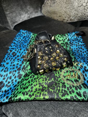 Versace for H&M Handtasche Nieten Leder Gold