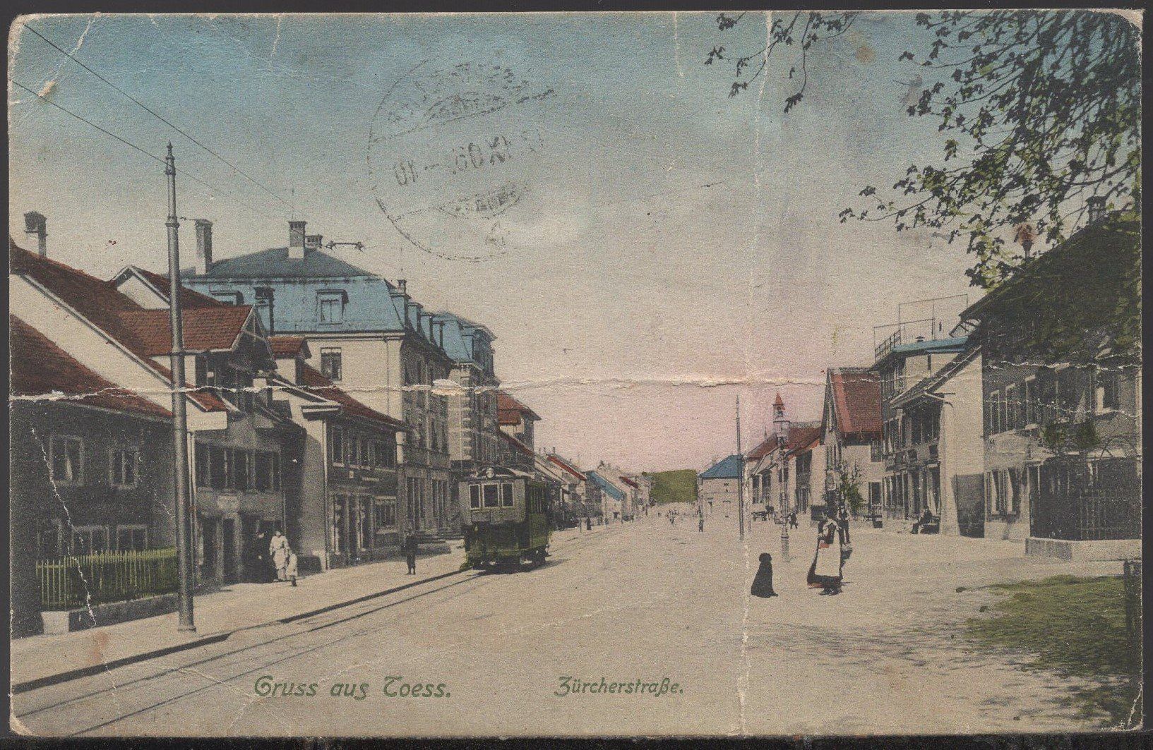 Cartoline postali: Toess  1906  Zürcherstrsse – Difettoso da Aarau venduto da kufi44