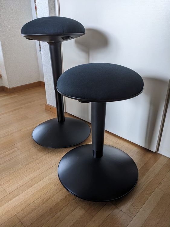 QHP Hocker Schwarz - Faltbarer Sitzhocker 39 Cm