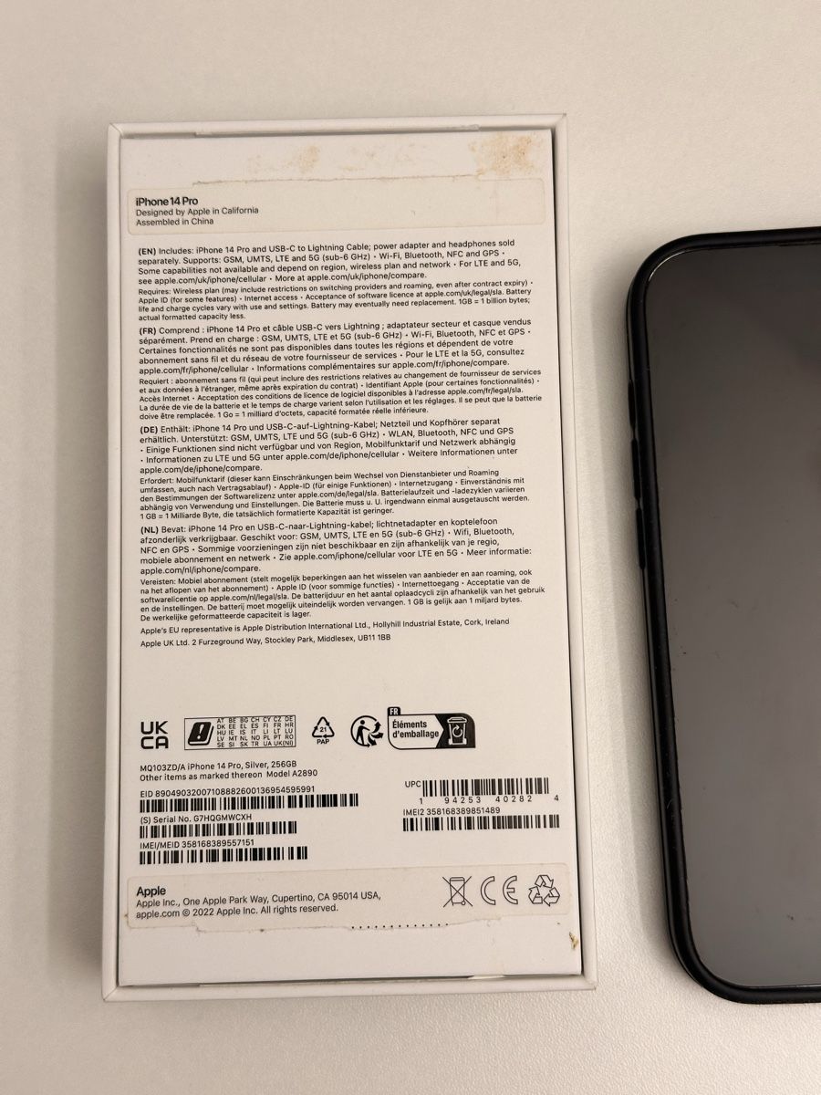 Apple Telefoni cellulari / Smartphones: iPhone 14 Pro, 256GB, Silber – Usato da Zürich venduto da Gadgets2020 1