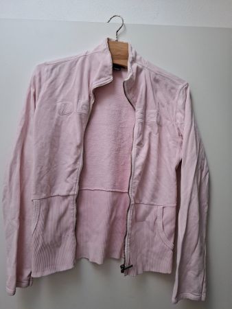 Sweatjacke Diesel rosa mit Reissverschluss gebraucht